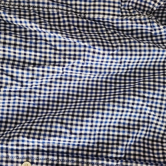 EUC  Ralph Lauren Boys Blue & White L/S Gingham Button Down Shirt,  Size 7 - Picture 6 of 11
